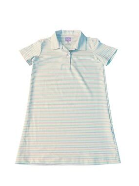 Poppy Kids Co. Girls' Striped Polo Dress - Pastel Multi Color Athletic